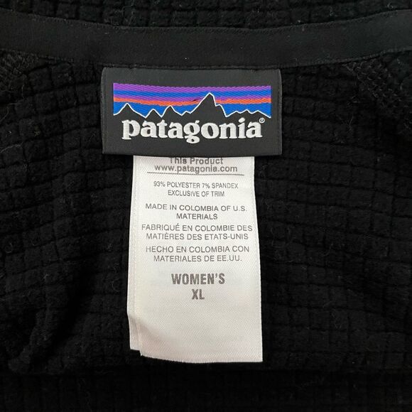 Patagonia Women's Capilene Midweight Zip Black XL Baselayer Outdoor Regulator - Picture 7 of 7